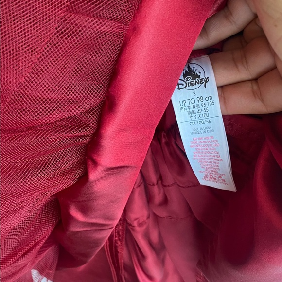 Disney belle Princess burgundy Velvet Dress - Picture 3 of 16